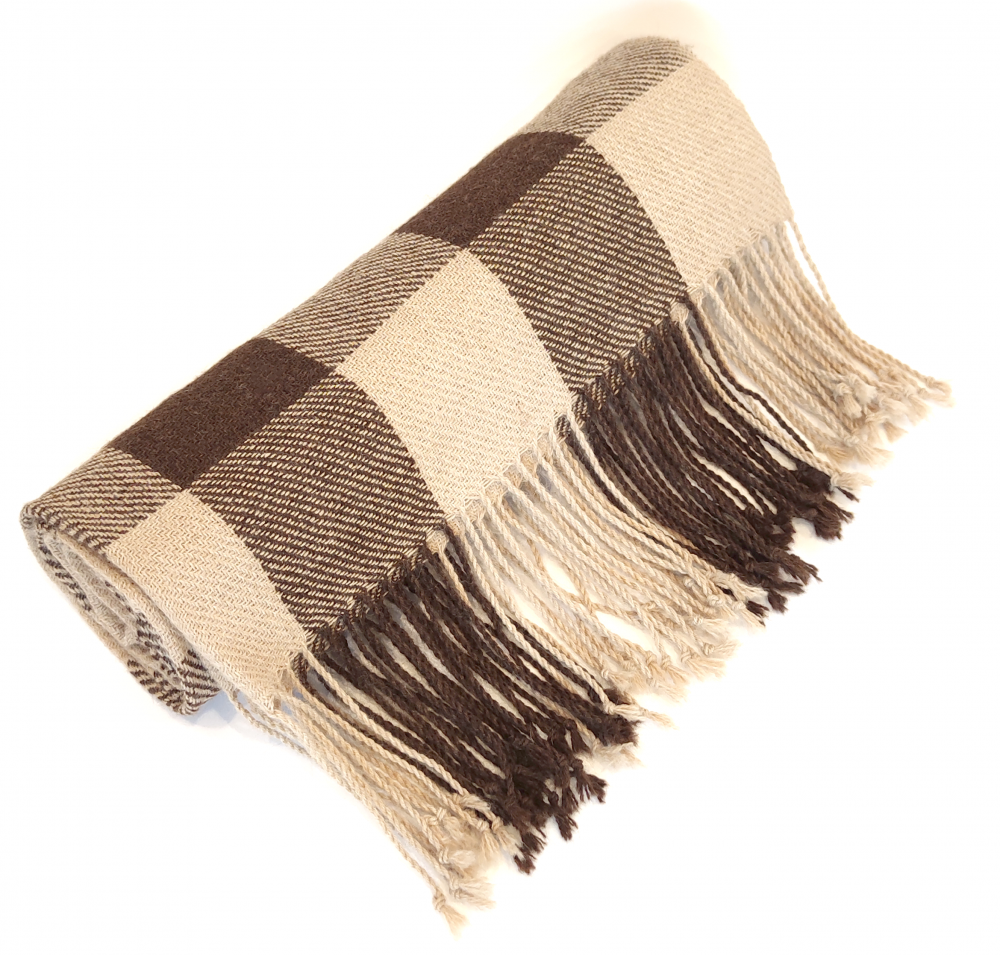 Q’ALA Blanket or XL Shawl (Peanut Braun and Chocolate Braun)