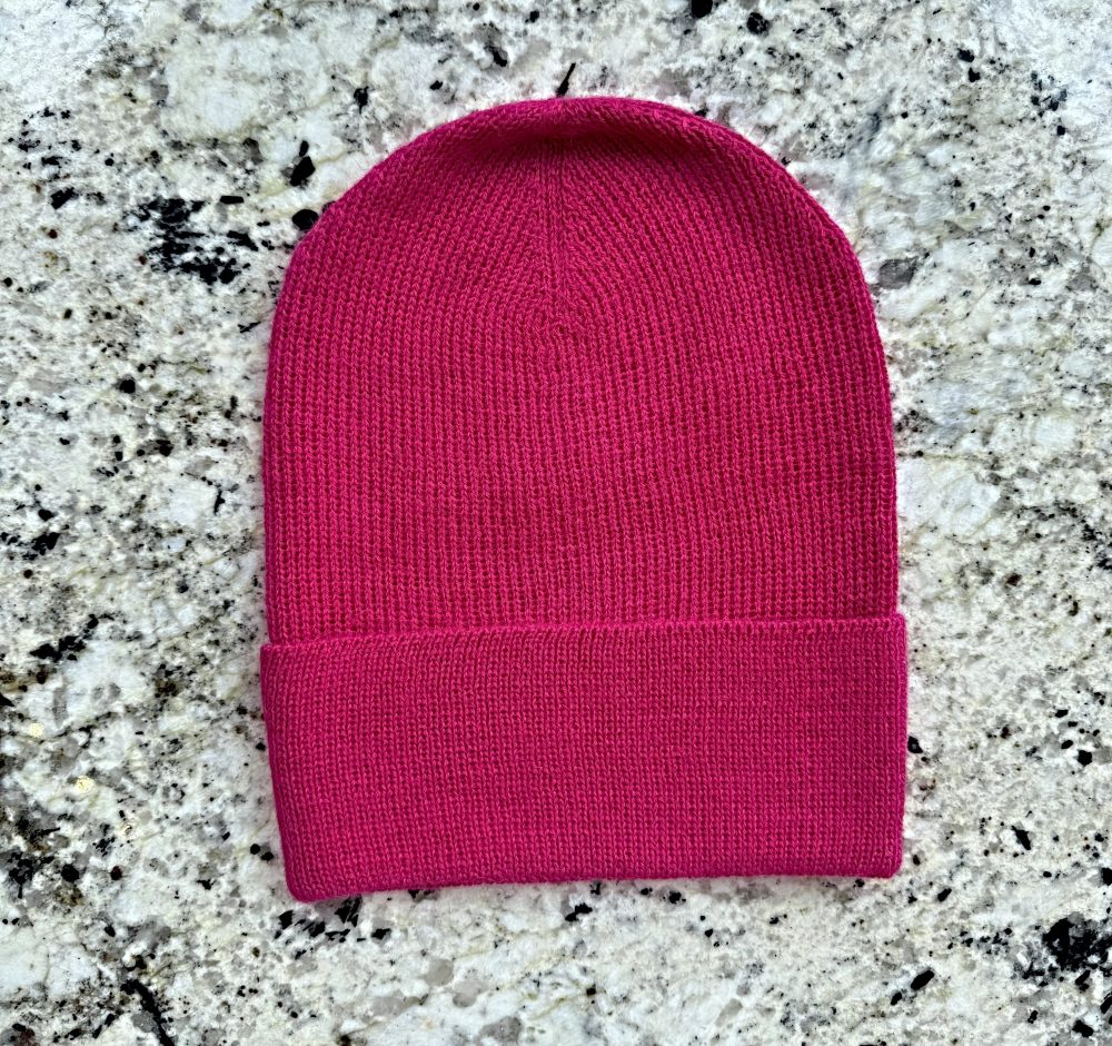 ILLIMANI Beanie in 100% Baby Alpaca wool (Pink)