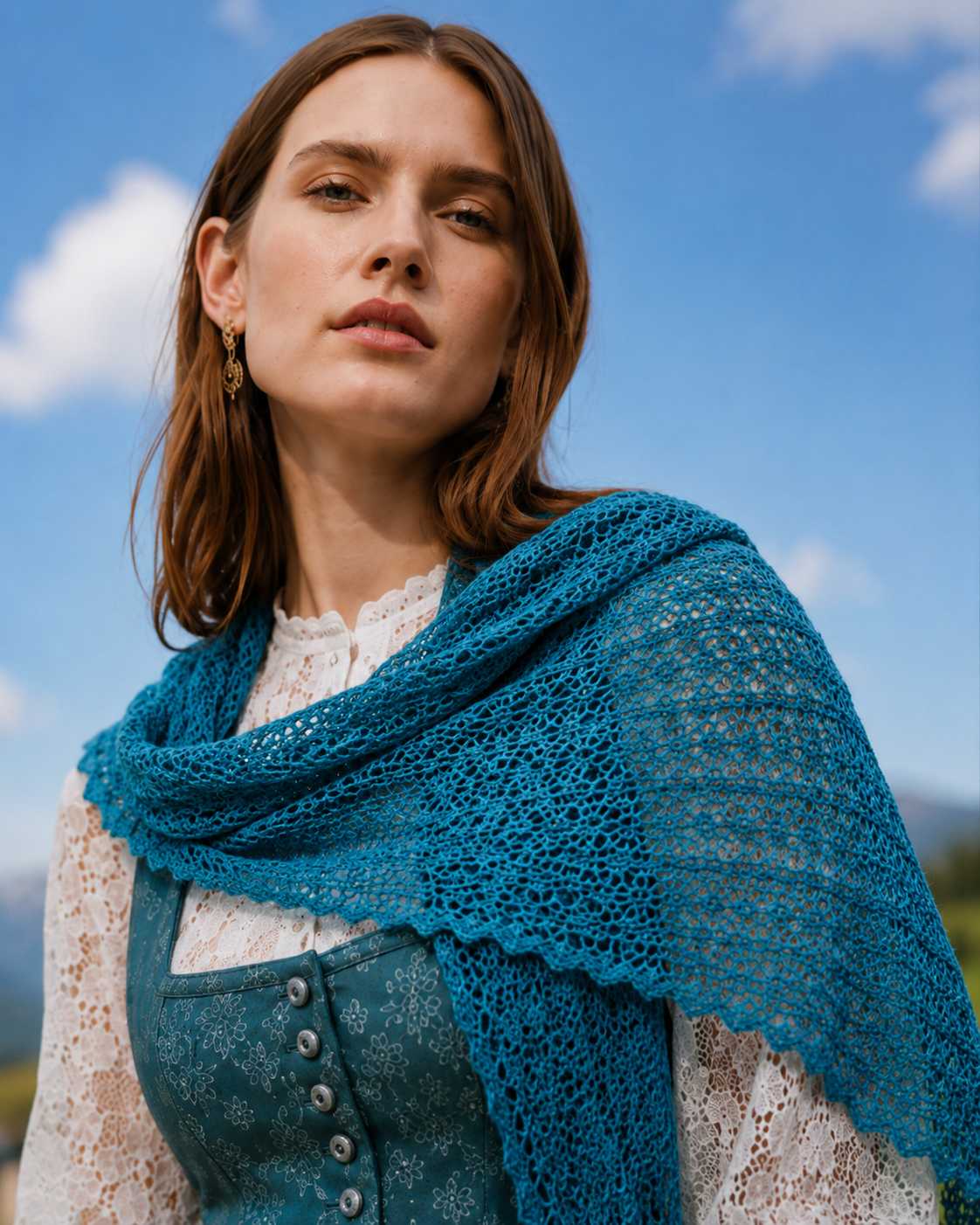 CHIRI - Shawl in 100% Alpaca