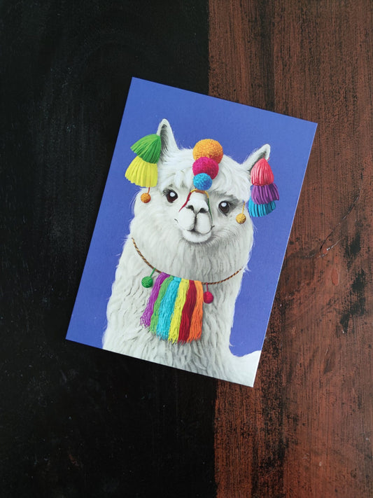 Alpaca Postcard