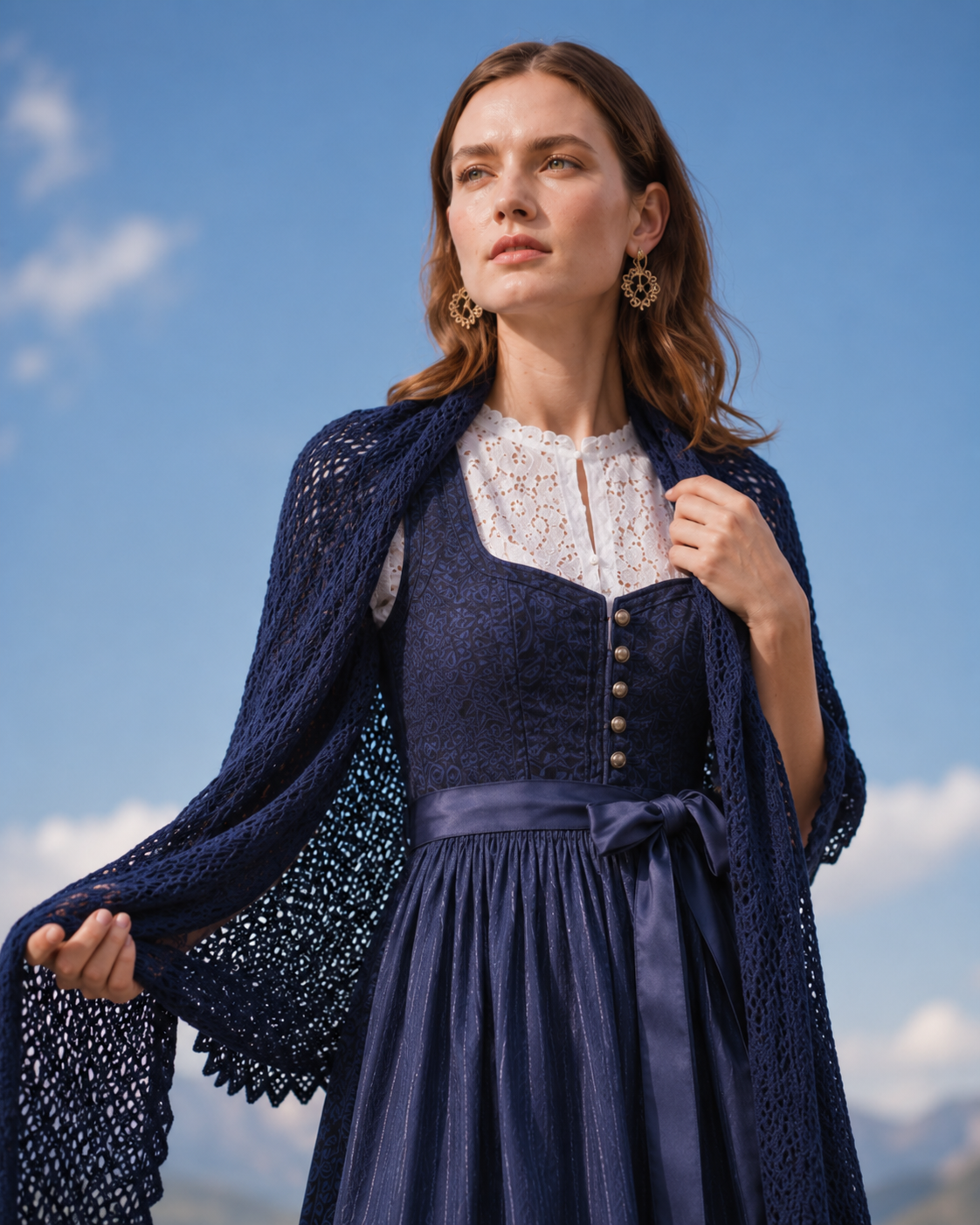 CHIRI - Shawl in 100% Alpaca