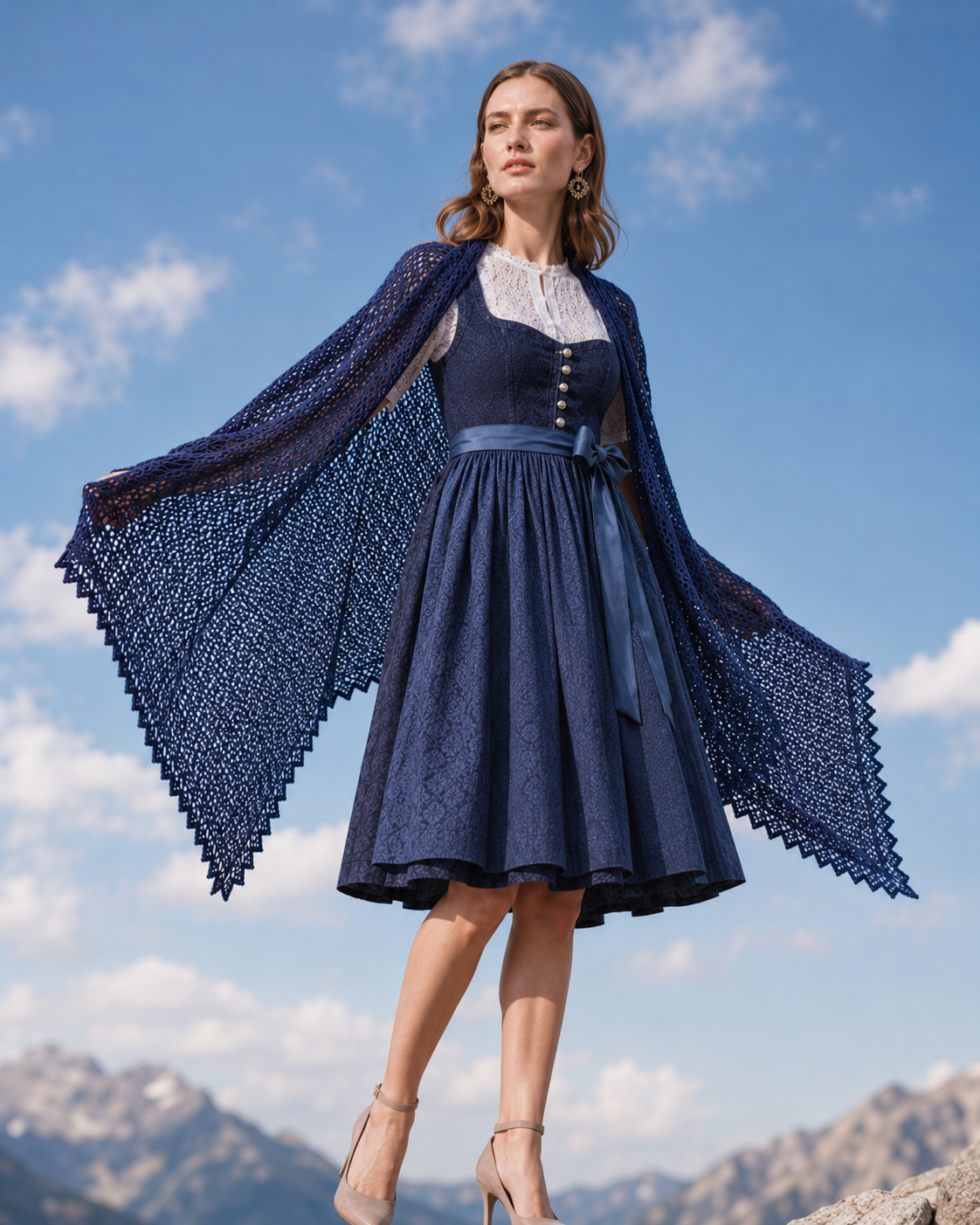CHIRI - Shawl in 100% Alpaca