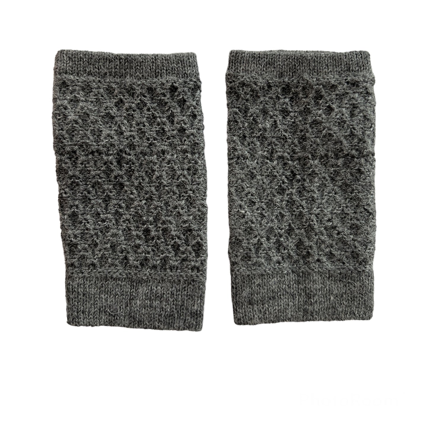 MAKI Fingerless gloves in 100% Baby Alpaca (Grey)