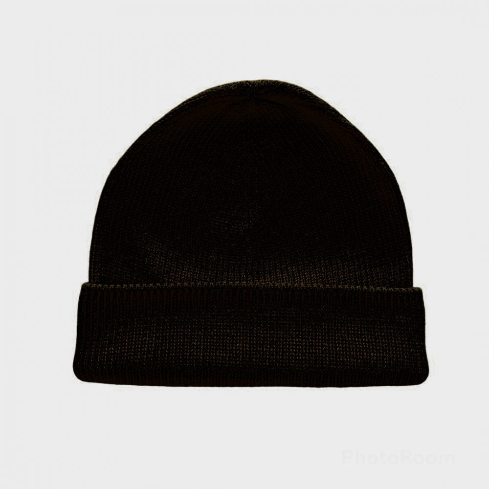 ILLIMANI Beanie in 100% Baby Alpaca wool (Black)