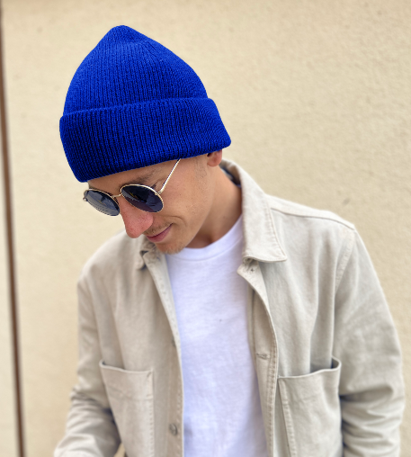 ILLIMANI Beanie in 100% Baby Alpaca wool (Blue)