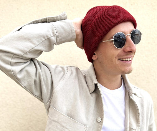 ILLIMANI Beanie in 100% Baby Alpaca wool (Red)