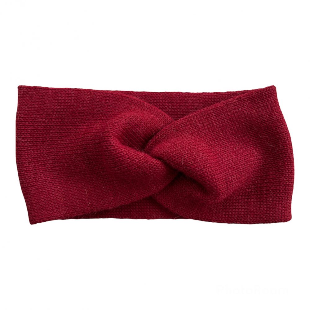 PUMIRI Headband in 100% Baby Alpaca (Red)