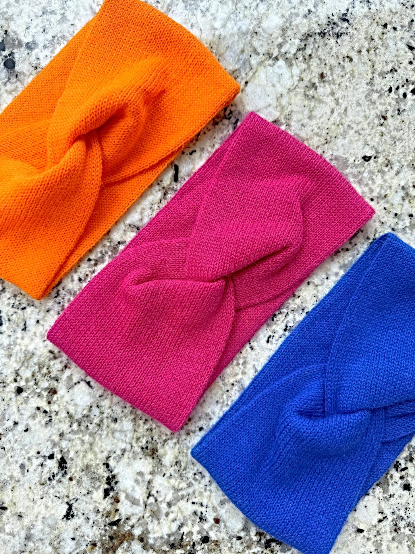 PUMIRI Headband in 100% Baby Alpaca(Orange)