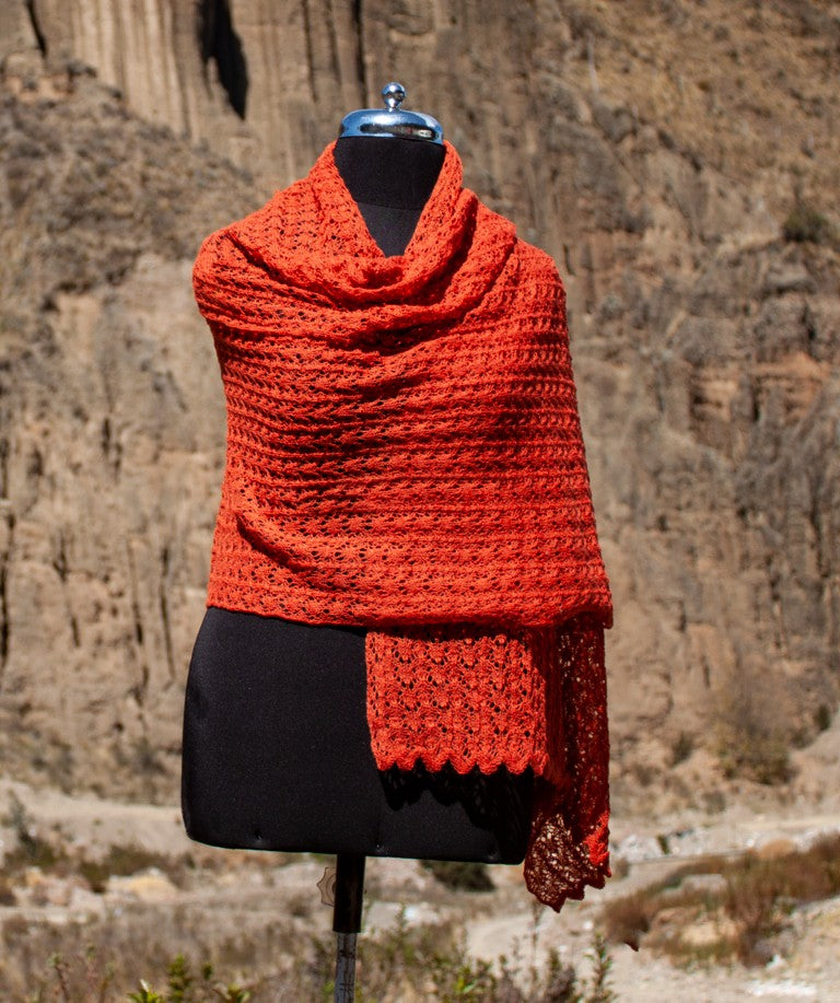 CHIRI - Shawl in 100% Alpaca