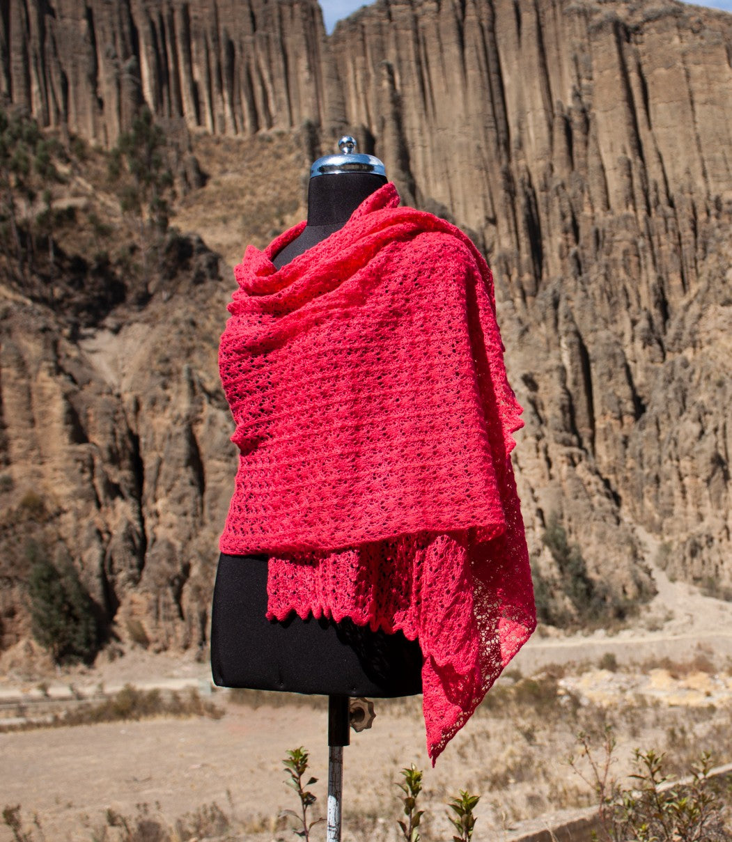 CHIRI - Shawl in 100% Alpaca