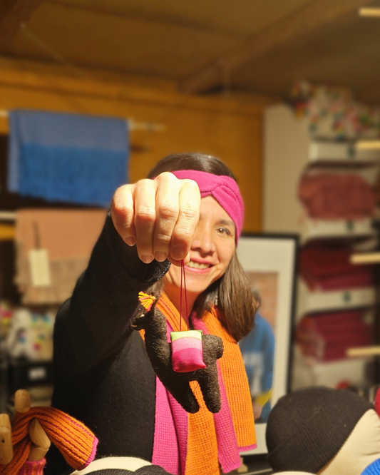 PUMIRI Headband in 100% Baby Alpaca (Pink)